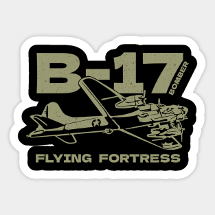 B-17 Bomber WW2 Plane Sticker